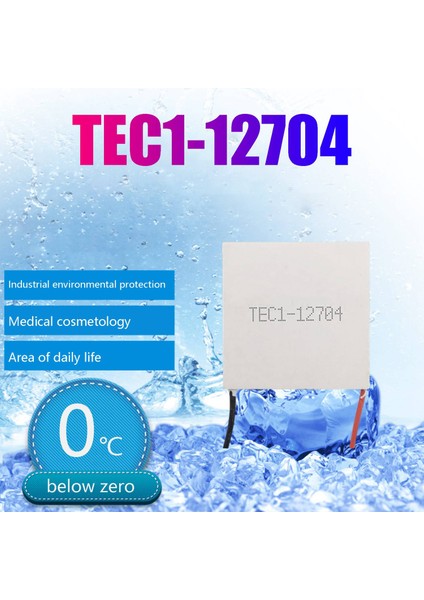 TEC1-12704 Termoelektrik Soğutucu Peltier 30MMX30MM Tec1 12704 Elemanları Modülü 12V4A Soğutma Peltier (Yurt Dışından)