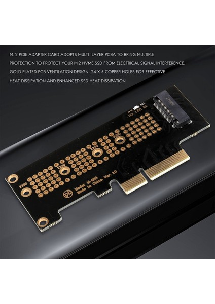 M2 - Pci-E 1x Genişletme Kartı M.2 Sabit Disk - SSD Kart Okuyucusu Için Nvme M2 Protokolü Için 2280 2260 2242 2230 (Yurt Dışından)