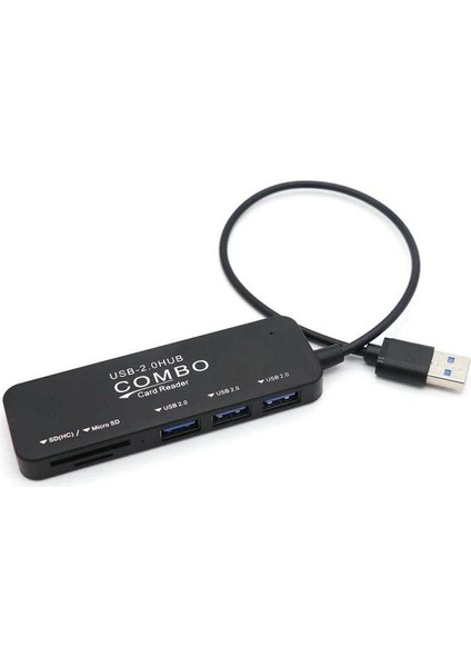 Destek Kart Okuyucu 5 Port USB 2.0 Şarj Cihazı Bilgisayar Splitter Için Süper Hızlı Hub Adaptörü (Yurt Dışından)