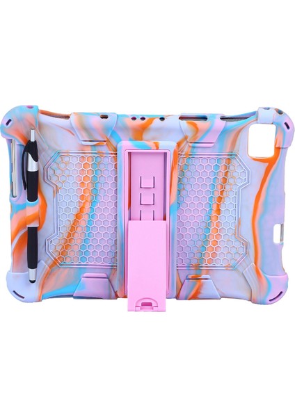 M40 P20HD P20 Için Silikon Kılıf 10.1 Inç Tablet Kılıfı P20HD Için Kalem ile Tablet Standı (Mor Pembe) (Yurt Dışından)