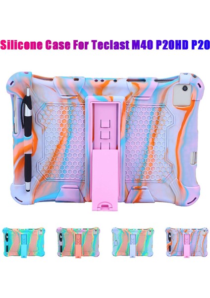 M40 P20HD P20 Için Silikon Kılıf 10.1 Inç Tablet Kılıfı P20HD Için Kalem ile Tablet Standı (Mor Pembe) (Yurt Dışından) fiyatları