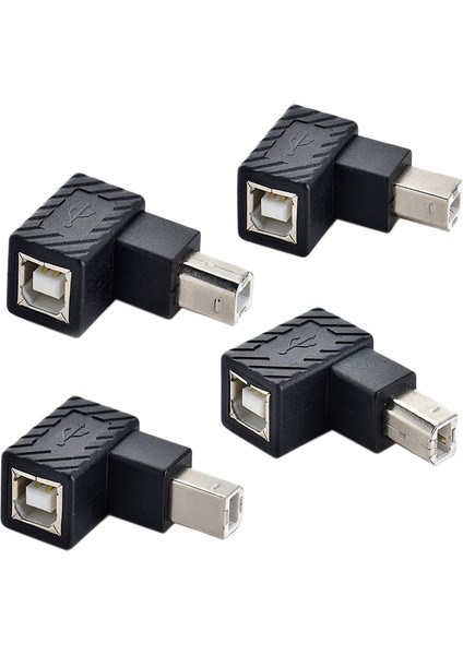 USB 2.0 Tip B Baskı Bağlantı Noktası Adaptörü Dönüştürücü 90 Derece Sağ Açı Fiş Genişletici Jack Erkek Kadın Yazıcı Tarayıcı Için (Yurt Dışından)