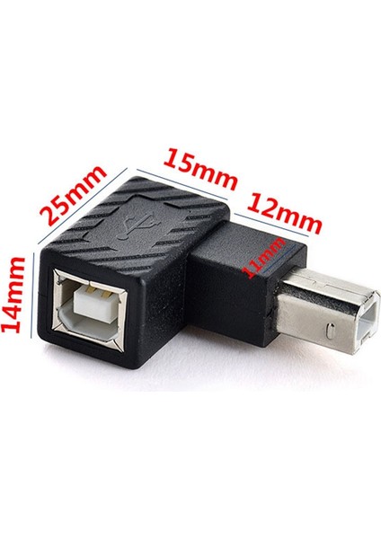 USB 2.0 Tip B Baskı Bağlantı Noktası Adaptörü Dönüştürücü 90 Derece Sağ Açı Fiş Genişletici Jack Erkek Kadın Yazıcı Tarayıcı Için (Yurt Dışından) indirimleri