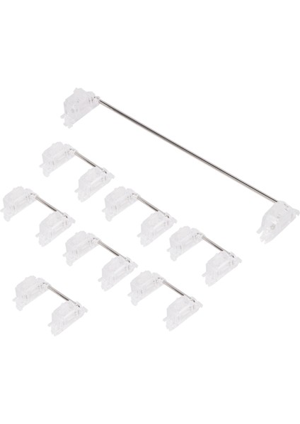 Mekanik Klavye Cherry Mx Anahtarı Pcb Monteli Kiraz Sabitleyici Şeffaf Şeffaf Kılıf 6.25U Değiştirici Anahtar Sabitleyici (Yurt Dışından)