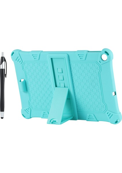 ALLDOIPLAY30 IPLAY30 Pro Tablet Için Silikon Kılıf 10,5 Inç Tablet Kılıfı, Tablet Standı ve Kalemli (Yeşil) (Yurt Dışından)