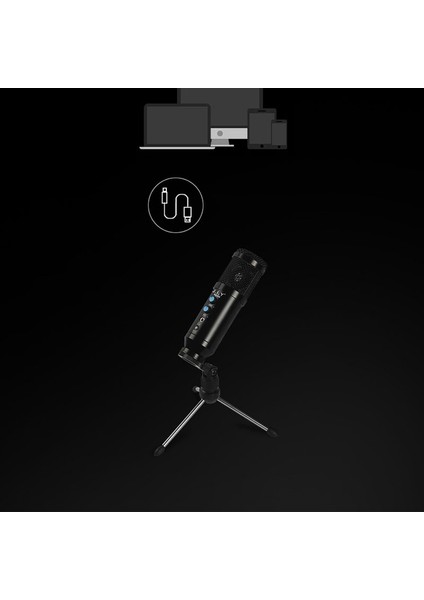 Pc Için Dolgu Işığı BM858 USB Kondenser Mikrofon Seti, Profesyonel Yayın Podcast'i, Canlı Yayın, Oyun, Şarkı Söyleme, Stüdyo A (Yurt Dışından)