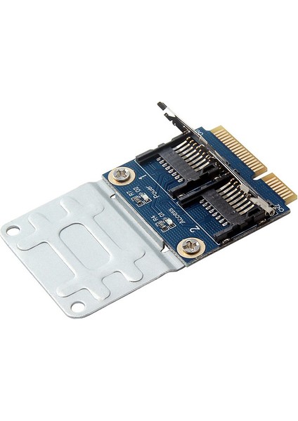 Dizüstü Bilgisayar Için 2 SSD HDD Çift Mikro Sdhc Sdxc Tf'den Mini Pcıe Hafıza Kartı Okuyucu Mpcıe'ye 2 Mini Sdcards Mini Pci-E Adaptörü (Yurt Dışından)