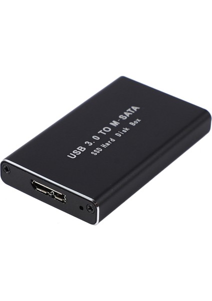 Msata USB 3.0 Sabit Disk Sürücüsü SSD Muhafaza Adaptör Kablosu Kılıfı Alüminyum M.2 SSD Harici HDD Kutusu (Yurt Dışından)