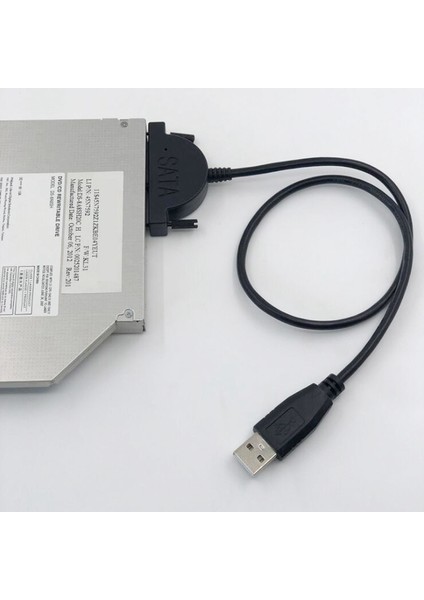 Usb2.0 Sata Optik Disk Sürücü Kablosu, Dizüstü Bilgisayar Sürücüsü Için 6 + 7pin Dönüşüm Kablosu Sata'dan Usb2.0 Kablosuna (Yurt Dışından)