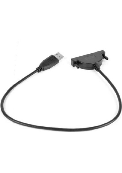 Usb2.0 Sata Optik Disk Sürücü Kablosu, Dizüstü Bilgisayar Sürücüsü Için 6 + 7pin Dönüşüm Kablosu Sata'dan Usb2.0 Kablosuna (Yurt Dışından)