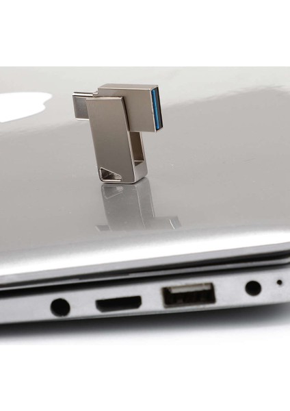 2 In 1 Tip-C USB 3.0 64 GB Kapasiteli U Disk Memory Stick Kalem Sürücü Usb3.0 Kalem Sürücüler Android Akıllı Telefon Tablet Pc Için Üçgen Delik (Yurt Dışından)