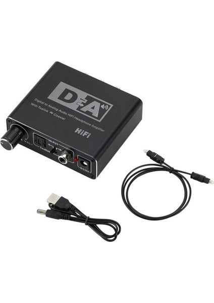 Dijitalden Analoga Ses Dönüştürücü Optik Fiberden Koaksiyel Sinyale Rca R/l Ses Kod Çözücü Spdıf Atv Dac Amplifikatör (Yurt Dışından)