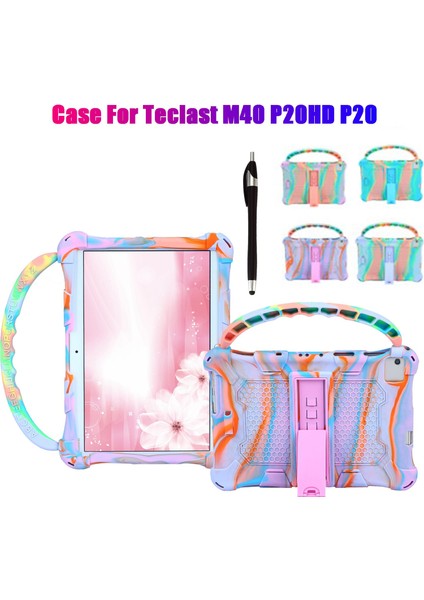 M40 P20HD P20 10.1 Inç Tablet Silikon Kılıf P20HD Için Saplı Tablet Standı (Mor Pembe) (Yurt Dışından) fiyatları
