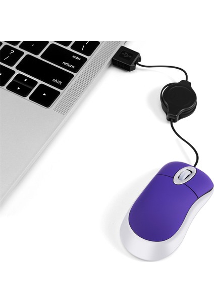Mini USB Kablolu Fare Geri Çekilebilir Minik Küçük Fare 1600 Dpı Optik Kompakt Seyahat Fareleri Windows 98 2000 Xp Vista Sürümü (Yurt Dışından) modelleri