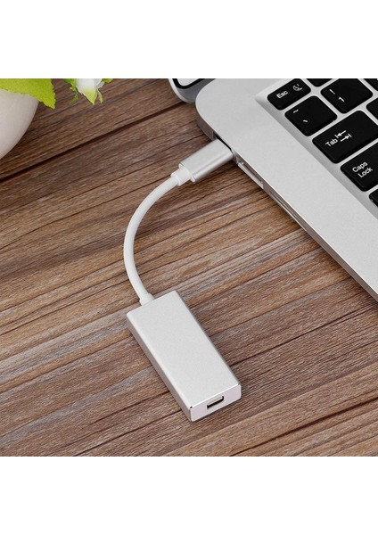 Usb3.1 Type-C - Mini Display Port Dp Adaptörü, Usb-C - Mini Dp Dönüştürücü USB Type-C Erkek Konnektör, Kitap Için (Yurt Dışından)