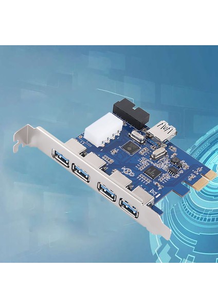 Pcı-E Genişletme Kartı 4 Bağlantı Noktalı Arka Usb3.0 + Dahili 19PIN 4pın Usb3.0 Btc Madenciliği Için 5 Gbps Masaüstü Genişletme Kartı (Yurt Dışından) modelleri