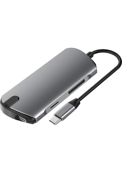 7'si 1 Arada USB C Hub /c Tipi Veri Hub'ı, 7 Bağlantı Noktalı 4 USB 3.0 + Tf + Sd +Tip C Pd Bağlantı Noktaları ile Smart Hub (Yurt Dışından)