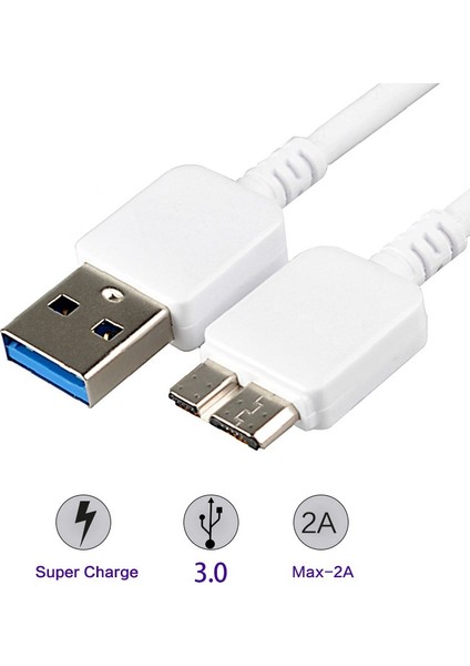 Mobil Sabit Disk Kablosu, Galaxy Note3 Veya S5'e Uygun Usb3.0 - Micro-B Veri Kablosu (Yurt Dışından)
