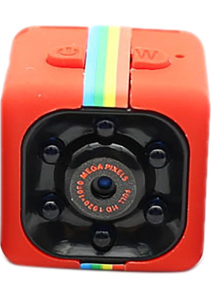 Mini Açık Kamera Hd 1080P Dvr 32GTF Kızılötesi Gece Görüş Ultra Geniş Açı Hareket Algılama Dv Spor Kamera, Kırmızı (Yurt Dışından)