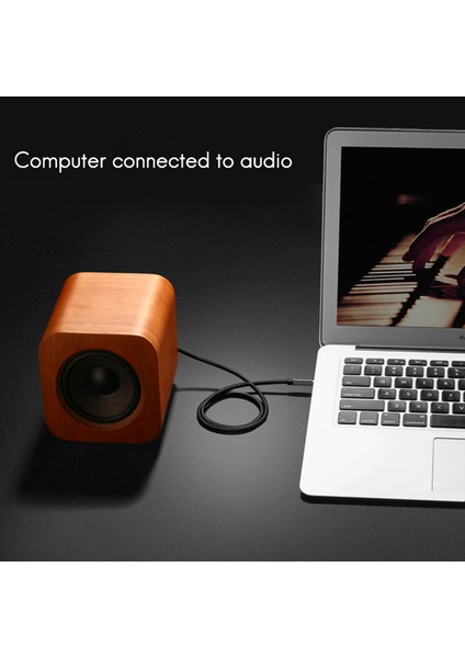 Aux Ses Kablosu 3.5mm Erkek-Erkek Ses Jakı Dirsek Araba Aux Ses Kablosu Stereo Çift Kafalı Kablo Gümüş (Yurt Dışından) fırsatları