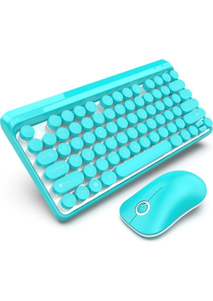 L100 2.4g Ince Optik Kablosuz Klavye ve Fare Mini Multimedya Klavye Fare Kombinasyonu Pc Dizüstü Bilgisayar Için Set (Mavi) (Yurt Dışından) modelleri