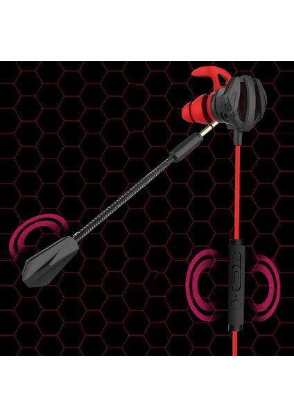Gaming Kablolu Kulaklık 3,5 mm Mikrofonlu Kulaklık, Pubg Cep Telefonu Için 3D Kulaklık, Tablet Dizüstü Bilgisayar Için Kırmızı (Yurt Dışından) fırsatları