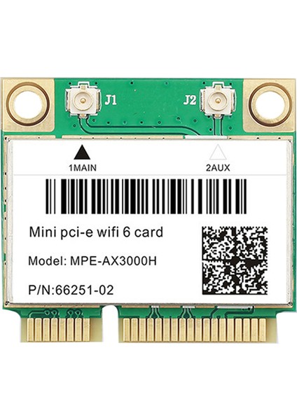 Wifi 6e AX3000H Kablosuz Wifi Ağ Kartı Bt 5.2 Mini Pcıe Wi-Fi Adaptörü Için Masaüstü/dizüstü Bilgisayar WIN10 (Yurt Dışından)
