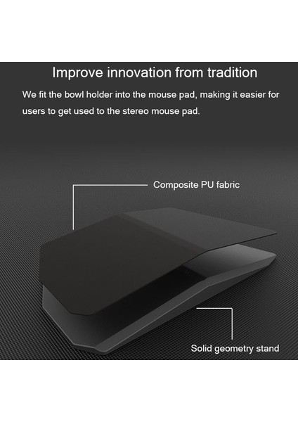 Katı Geometri Mouse Pad Sert Fare Bilek Pedi Bilek Hasarını Önler Ofis Oyun Pedi (Yurt Dışından) indirimleri