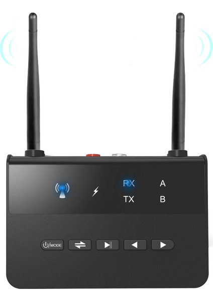 Bluetooth Alıcı Verici 2 In 1 Bluetooth 5.0 Adaptör Tv Hoparlör Telefon Tablet Pc Için Çift Antenli (Yurt Dışından)