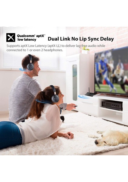 Bluetooth Alıcı Verici 2 In 1 Bluetooth 5.0 Adaptör Tv Hoparlör Telefon Tablet Pc Için Çift Antenli (Yurt Dışından) fırsatları