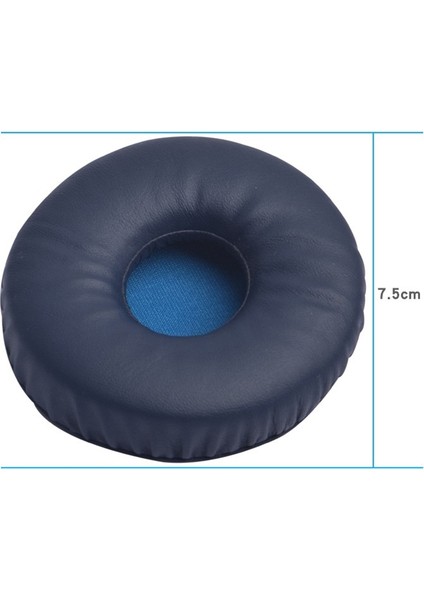 Kulak Pedleri Değiştirilebilir Kulaklık Aksesuarları WH-XB700 Bluetooth Kulaklık Kolu 75MM Kol Koyu Mavi Için Uygun (Yurt Dışından)