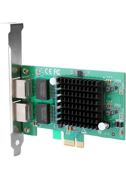 82575 Pci-E X1 2 Bağlantı Noktalı Gigabit Ethernet Sunucu Adaptörü Ağ Kartı Pc Için (Yurt Dışından)