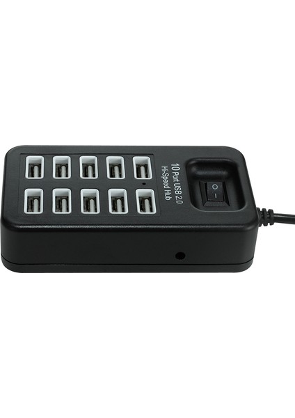 10 Port USB 2.0 Hub Splitter Genişletme Yüksek Hızlı Genişletici Adaptör Dizüstü Pc Bilgisayar Için On/off Anahtarı (Yurt Dışından)