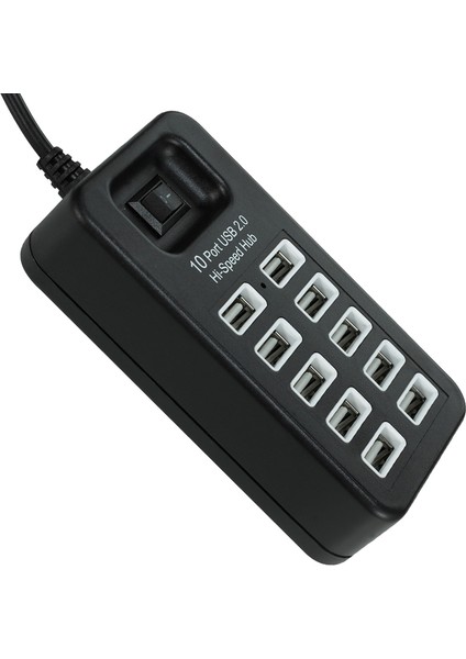10 Port USB 2.0 Hub Splitter Genişletme Yüksek Hızlı Genişletici Adaptör Dizüstü Pc Bilgisayar Için On/off Anahtarı (Yurt Dışından)