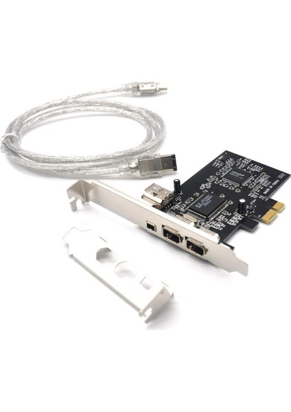 Pcıe 3 Bağlantı Noktalı 1394A Firewire Genişletme Kartı, Pcı Express 1x - Masaüstü Bilgisayar Için Ieee 1394 Adaptör Denetleyicisi, Dv Bağlantısı (Yurt Dışından)