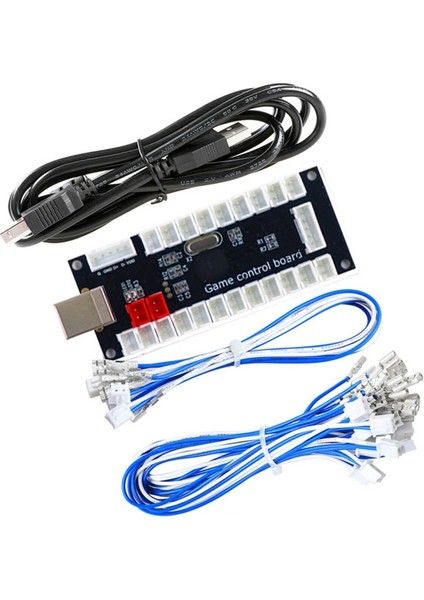 Dıy Arcade Joystick Kiti USB Kodlayıcı Pc Oyunu Kontrol Panosu Joystick Çip Mame ve Sopa Kontrol Arcade Kiti (Yurt Dışından)