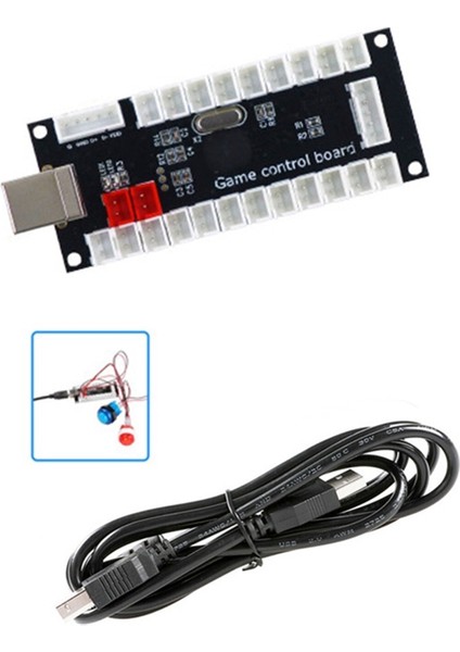 Dıy Arcade Joystick Kiti USB Kodlayıcı Pc Oyunu Kontrol Panosu Joystick Çip Mame ve Sopa Kontrol Arcade Kiti (Yurt Dışından)