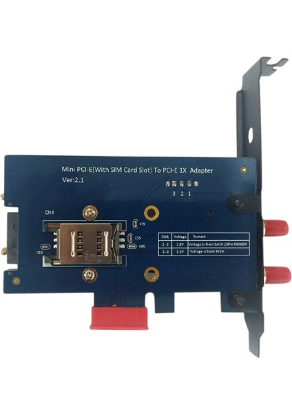3g/4g/lte ve Wifi Için Yuvalı Mini Pcı-E Pcı Express - Pcı-E 1x Adaptörü (Yurt Dışından)