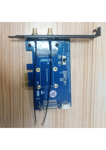 3g/4g/lte ve Wifi Için Yuvalı Mini Pcı-E Pcı Express - Pcı-E 1x Adaptörü (Yurt Dışından)