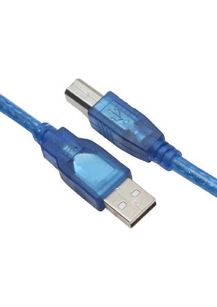 1 Adet 5m Tam Bakır Tel Çekirdekli Usb2.0 Veri Kablosu Şeffaf Mavi USB Baskı Kablosu Ofis Yazıcıları Için Uygun (Yurt Dışından) indirimleri