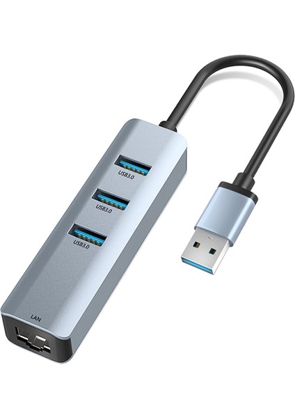 USB C Hub Splitter Ethernet RJ45 Gigabit Ethernet Adaptörü Ücretsiz Sürücü Usb-C Splitter Çoklu Bağlantı Noktası USB 3.0 Bağlantı Noktaları Dizüstü Bilgisayar Için (Yurt Dışından)