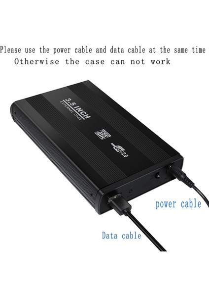 3,5 Inç USB 3.0 Sata Harici HDD Disk Sabit Disk Muhafaza Kasa Kapağı Harici Saklama Kutusu (Ab Tak USB 3.0) (Yurt Dışından)