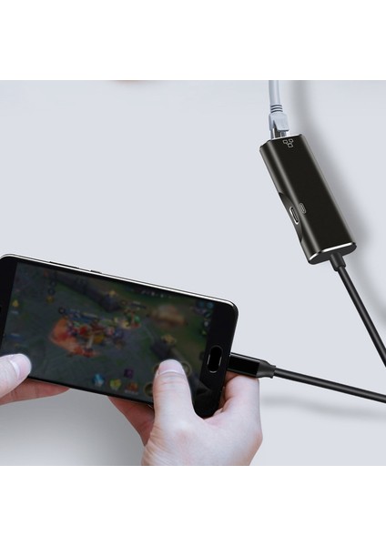 USB C - Ethernet Adaptörü RJ45 Gigabit Ethernet Lan Ağ Adaptörü Pro Için 1000 Mbps Ağ Hub'ı (Yurt Dışından)