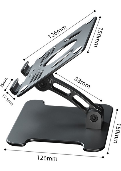 Çift Eksen Tasarımlı Masaüstü Tablet Bilgisayar Standı, Yükseklik/açı Ayarlı, Tablet Bilgisayar Çizim Standı (Gümüş) (Yurt Dışından) fiyatları