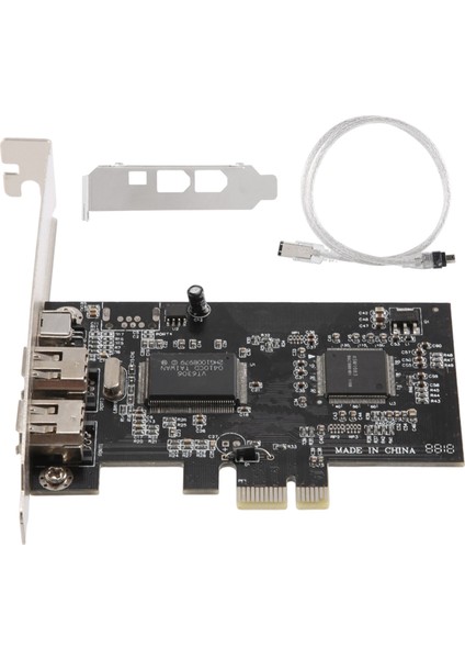 Pcı-E Pcı Express Firewire Kartı, Firewire Kablolu Ieee 1394 Denetleyici Kartı, Video, Ses Iletimi Vb. Için (Yurt Dışından)