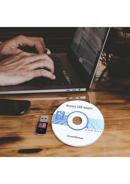 USB Wifi Adaptörü 600 Mbps Kablosuz Ağ Kartı Ethernet Antena Wifi Alıcısı USB Lan Ac Dual Band 2.4g 5 Ghz Pc Wi-Fi Dongle (Yurt Dışından)