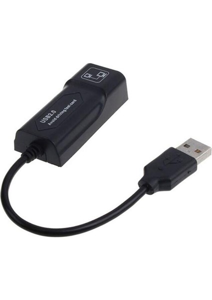 Harici Ağ Kartı Adaptörü Sürücü Ücretsiz USB 2.0 RJ45 10/100 Mbps Ethernet Lan Dönüştürücü Pc Tablet Dizüstü Bilgisayar Için (Yurt Dışından)