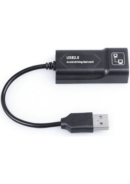 Harici Ağ Kartı Adaptörü Sürücü Ücretsiz USB 2.0 RJ45 10/100 Mbps Ethernet Lan Dönüştürücü Pc Tablet Dizüstü Bilgisayar Için (Yurt Dışından)