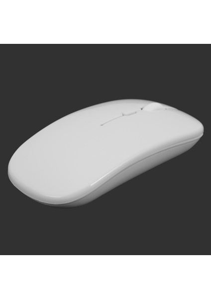 Şarj Edilebilir Bluetooth Kablosuz 4.0 + 2.4g Çift Modlu 2 In 1 Şarjlı Fare 1600 Dpi Ultra-Ince Ergonomik Taşınabilir Optik Fare Beyaz Için (Yurt Dışından) indirimleri