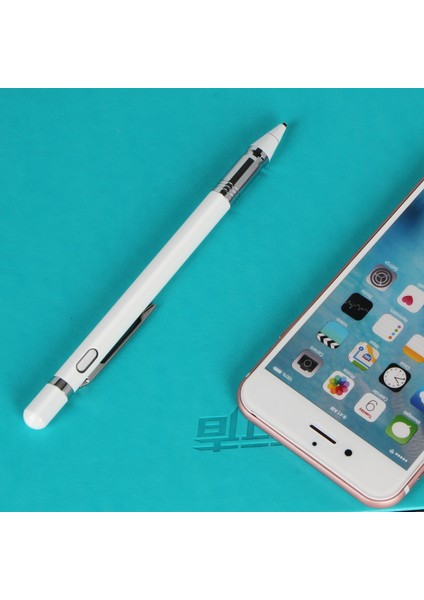 Kapasitif Stylus Basın Kalem Ekran Kalemi Taşınabilir Yüksek .45MM Aktif Tablet Kalemi Şık Boyama Şarj Edilebilir Kalem Için Pro Mini Için K-832 Beyaz (Yurt Dışından)